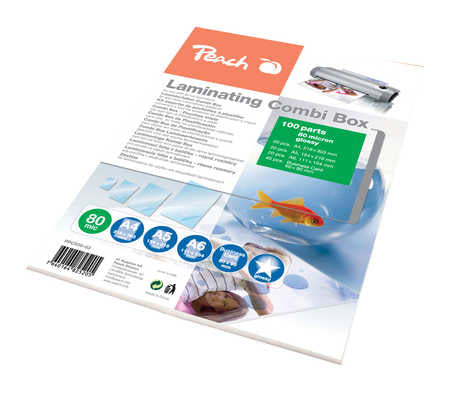 Peach Laminierfolien A4 – 80 µm, glänzend, 100 Stück