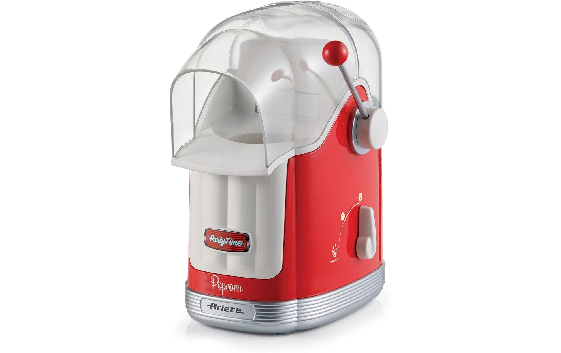 Ariete Popcorn-Maschine ARI-2958-RD – 600 g, Heissluft, 1100 W – Rot/Weiss
