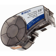 Brady Nylon-Industrieband – Schwarz auf Weiss – 9,53 mm × 4,88 m, Matt – für Brady BMP21/M210/M211