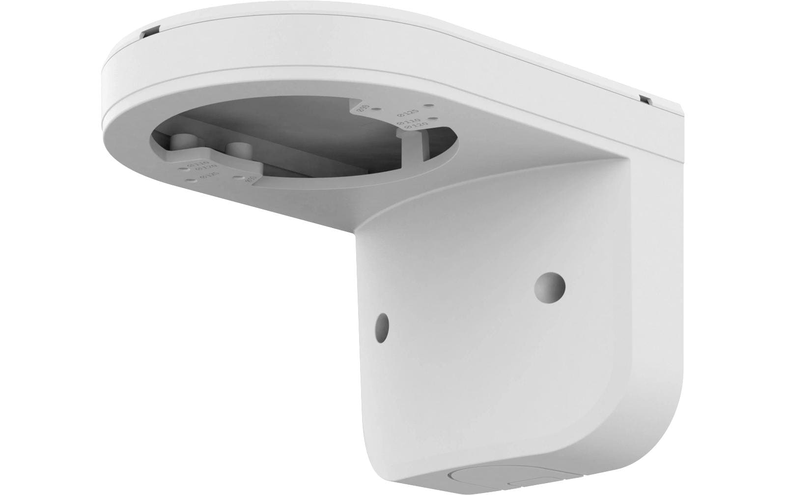 Hanwha Wandhalterung SBP-125WMW1 – Wandmontage, Indoor, Weiss – für QNV-C8011R, C8012, C9011R und andere