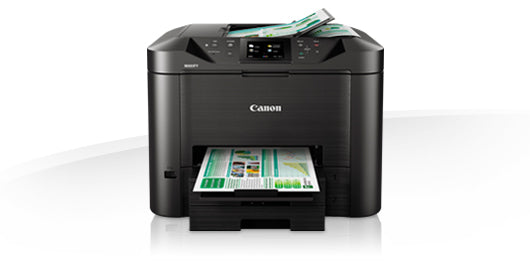 Canon MAXIFY MB5450 – Farbiges Tintenstrahl-MFP A4, 4-in-1 – USB/LAN/WLAN – Duplex, Duplex-ADF – 24 S./Min. S/W