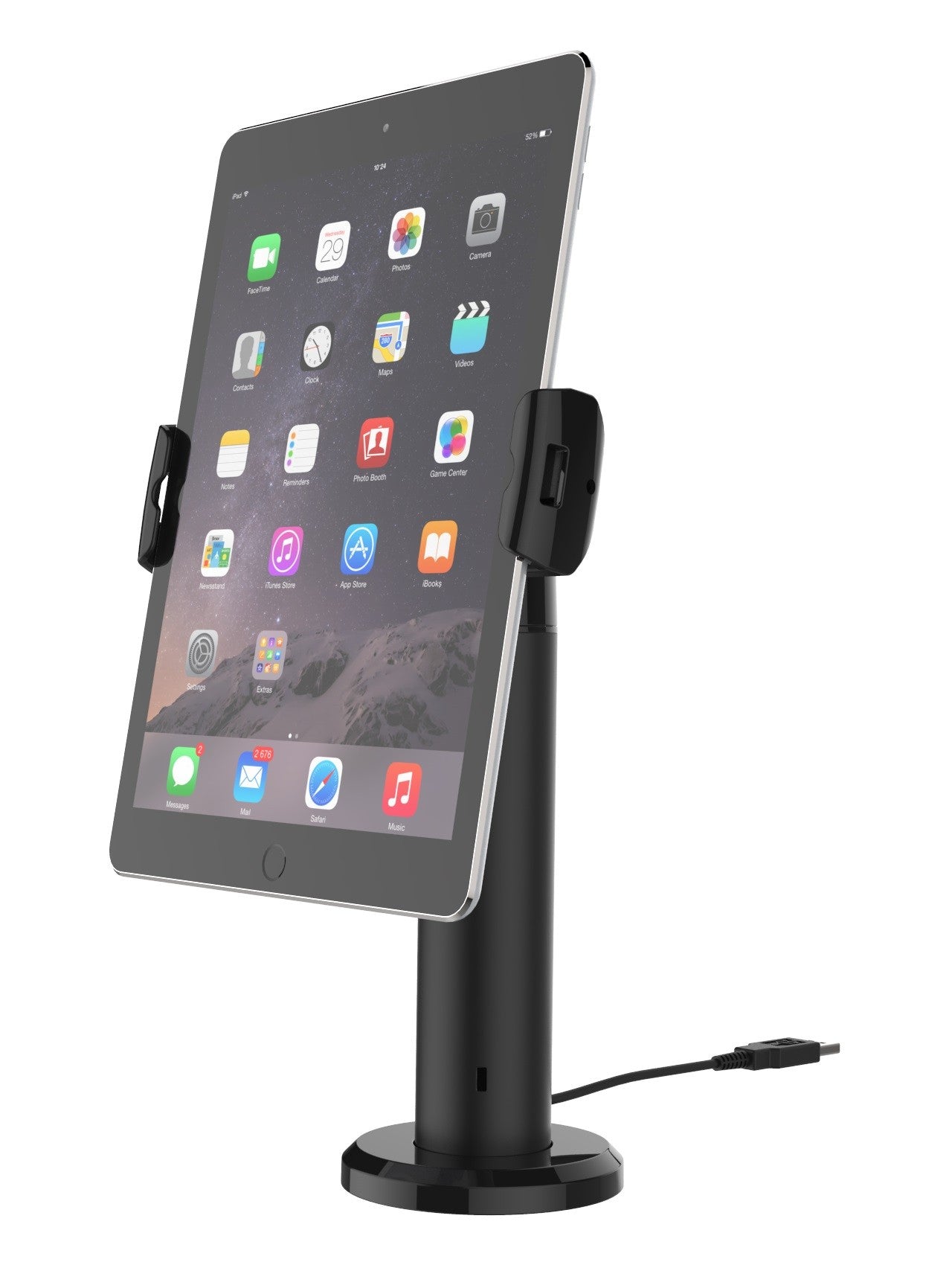 Compulocks Tablet-Tischhalterung – für Tablets/UMPC – Höhe 200 mm – Schwarz