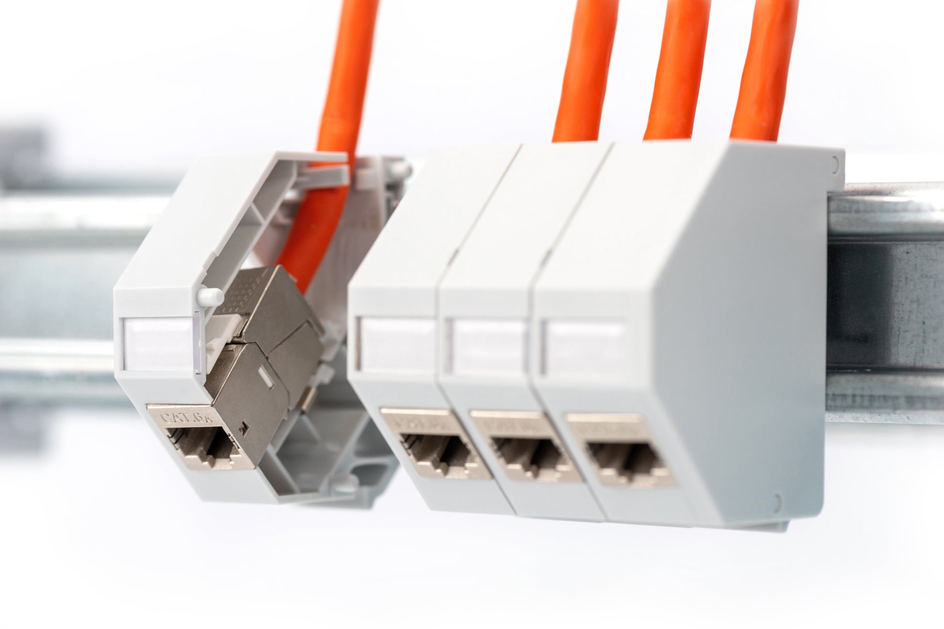 Digitus Keystone-Gehäuse für Hutschienen-Montage – IP20, ABS Synthetik, Grau