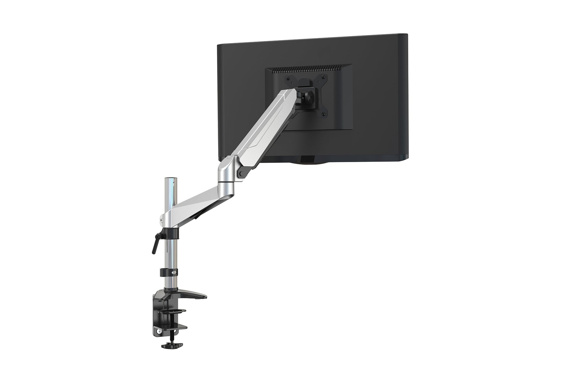 Digitus Monitorarm, Tischklemme, bis 27", VESA 75 × 75/100 × 100 mm, 8 kg, schwarz, silber