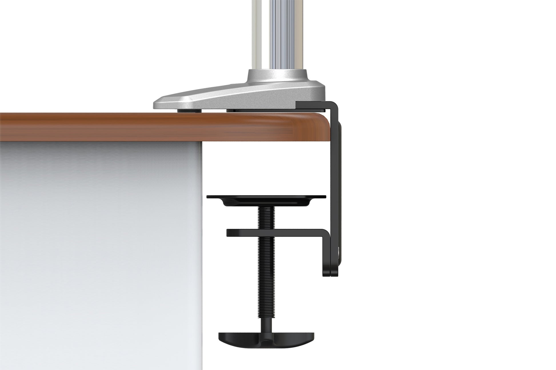 Digitus Monitorarm, Tischklemme, bis 27", VESA 75 × 75/100 × 100 mm, 8 kg, schwarz, silber