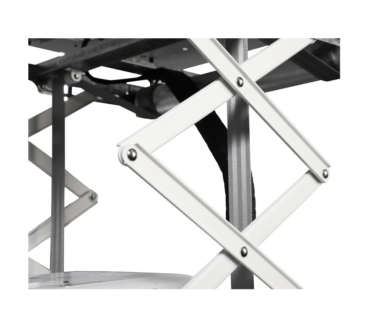 Grandview Projektor-Deckenlift – Absenkung 0–50 cm, 25 kg, teleskopisch, verbessertes Kabelmanagement, weiss