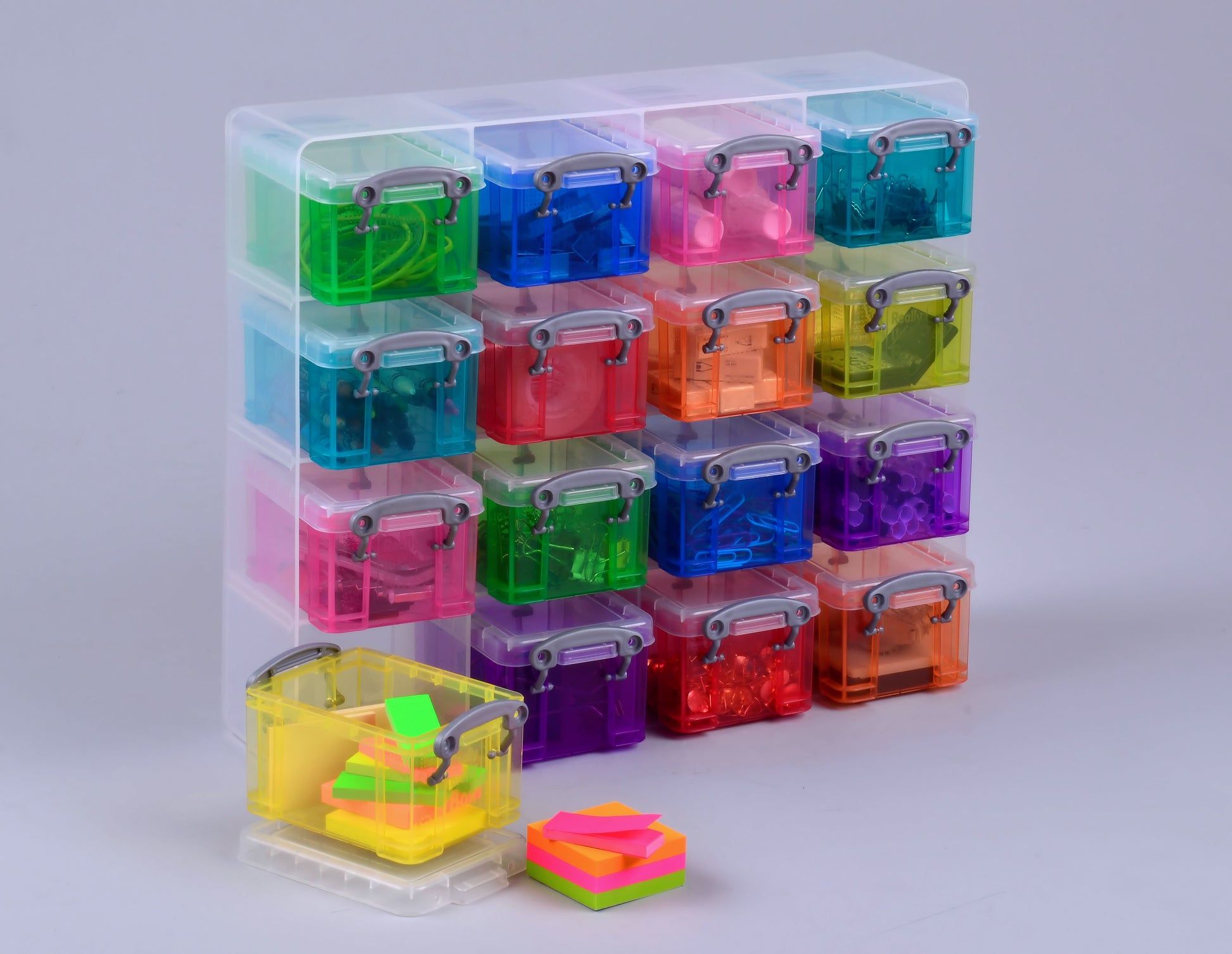 Really Useful Boxes Organizer-Set – Kunststoff, sortiert, 28 × 22,4 × 9 cm – 16er-Pack