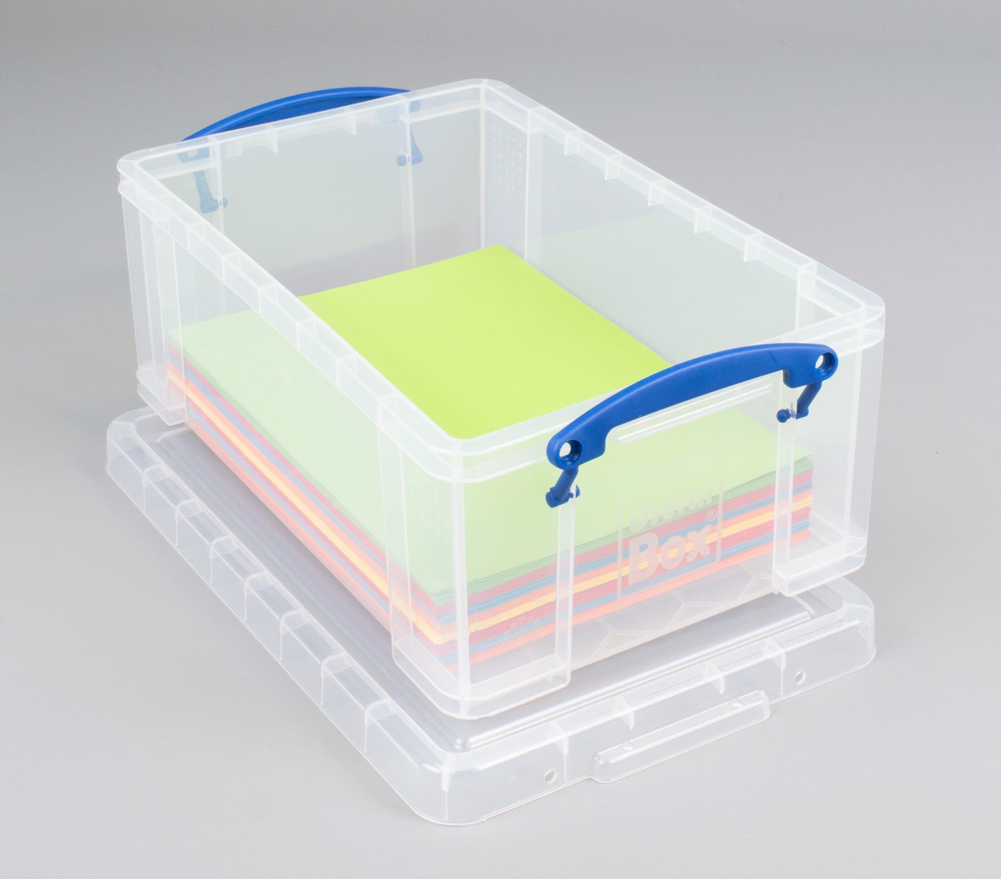 Really Useful Boxes Ordnungsbox – Kunststoff, transparent, 25,5 × 15,5 × 39,5 cm