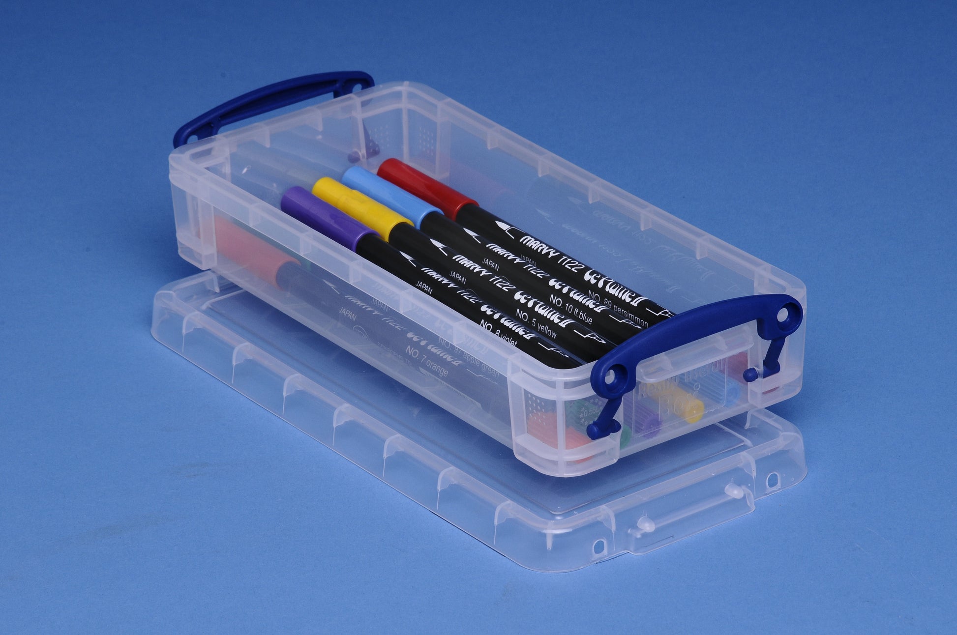 Really Useful Boxes Ordnungsbox – Kunststoff, transparent, 10 × 4 × 22 cm – 1er-Pack
