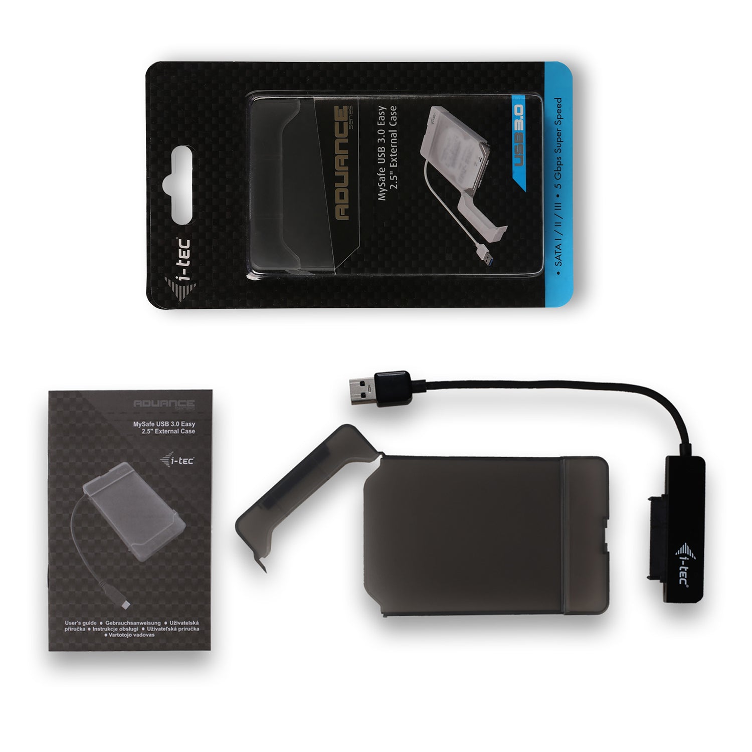 i-tec MySafe USB 3.0 – 1-Bay Desktop – für 2,5" HDD/SSD, SATA