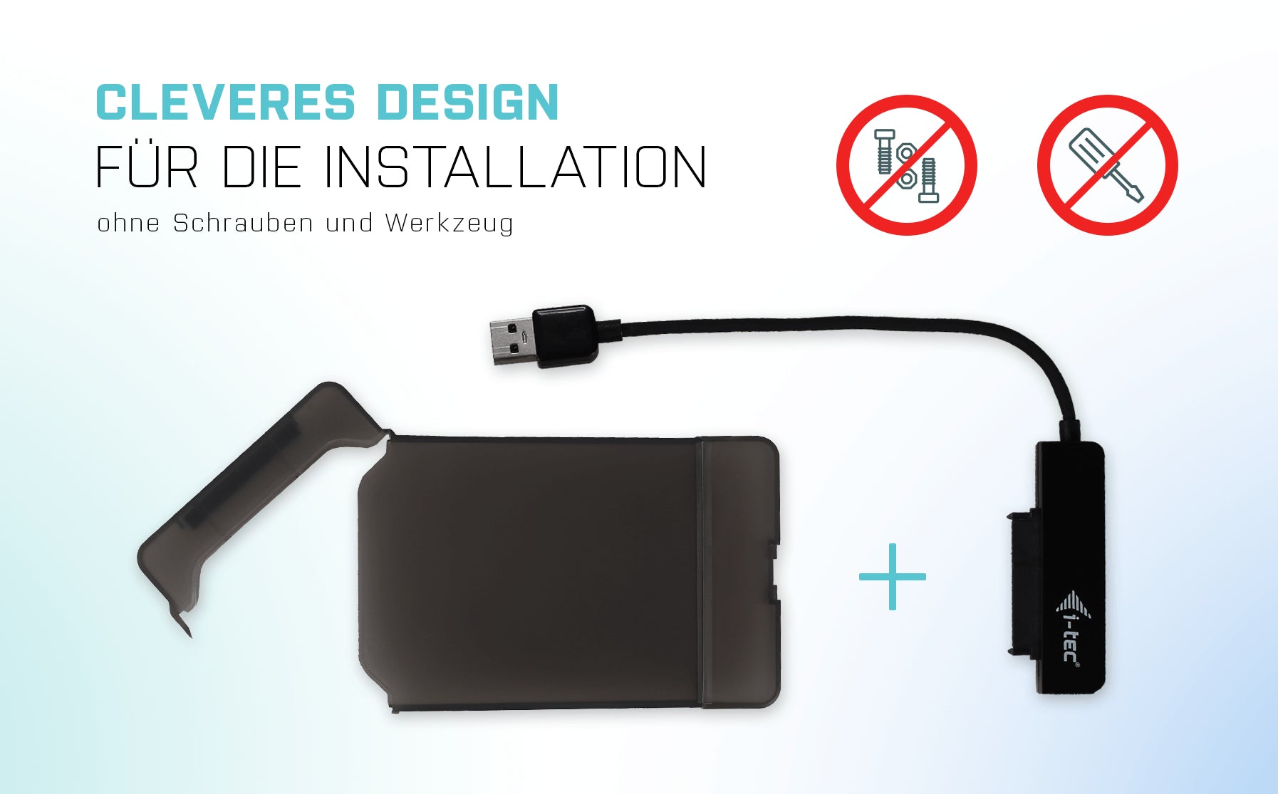i-tec MySafe USB 3.0 – 1-Bay Desktop – für 2,5" HDD/SSD, SATA