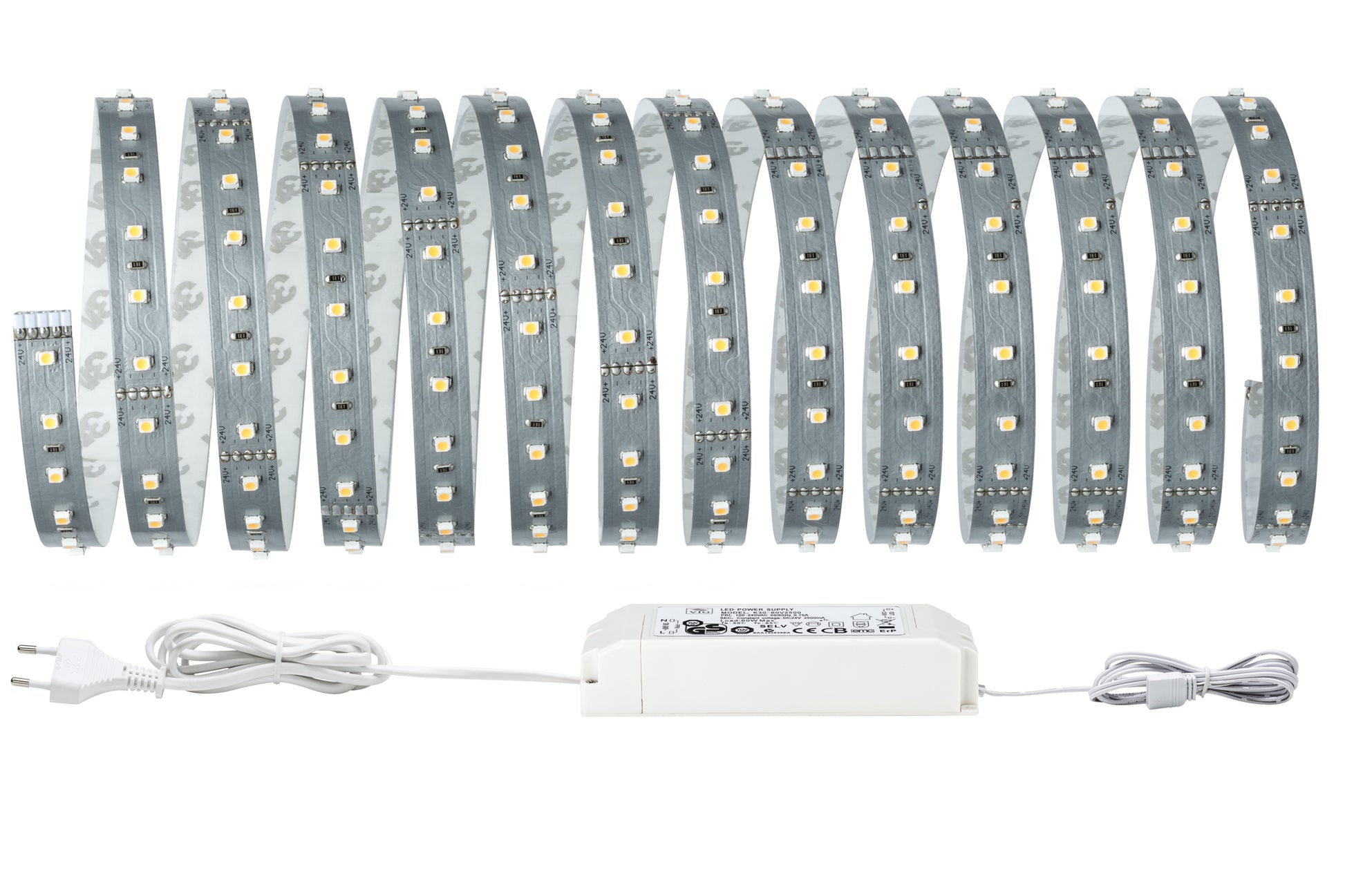 Paulmann LED-Strip MaxLED 500 – Set, 5 m, 2750 lm, 28 W, 6500 K, dimmbar, weiss