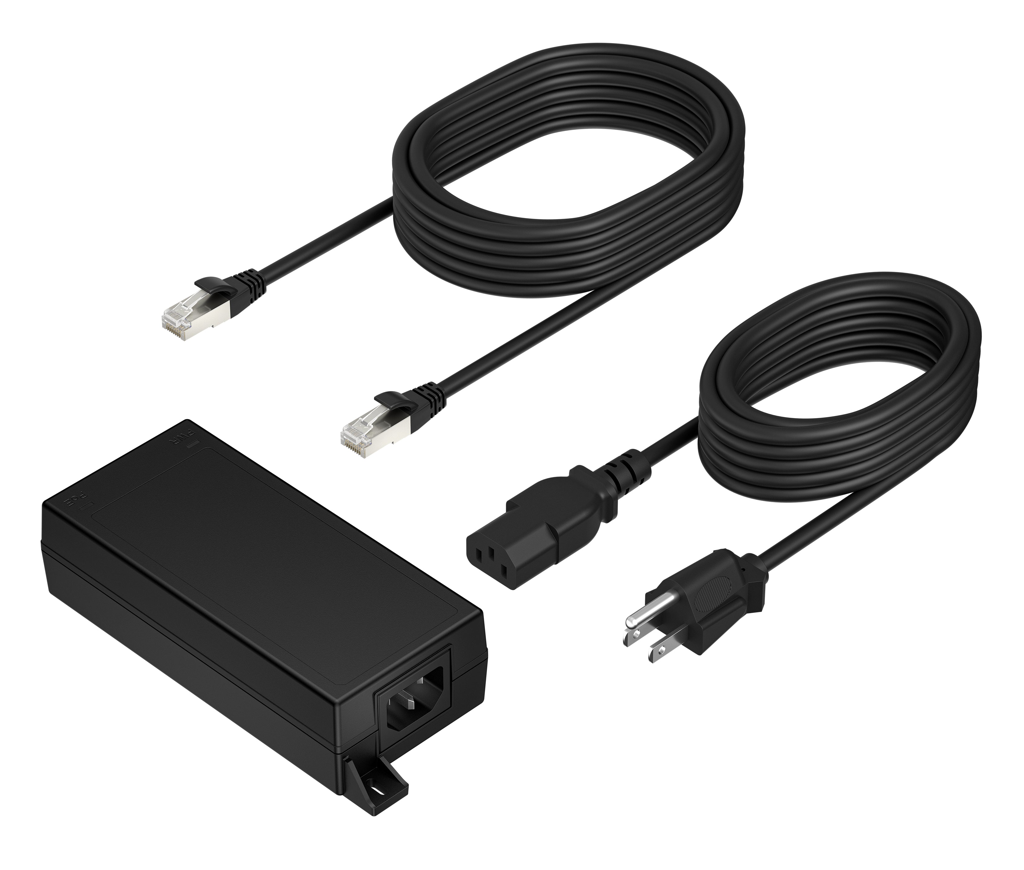 Poly PoE-Injektor 65 W PoE++ (802.3bt), 2,5 Gbit/s – für Laptop – schwarz