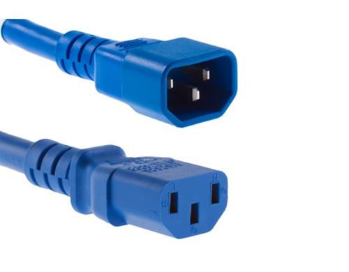 Diggelmann Netzkabel – IEC C14 zu IEC C13, 1,5 m, 250 V/10 A, Blau