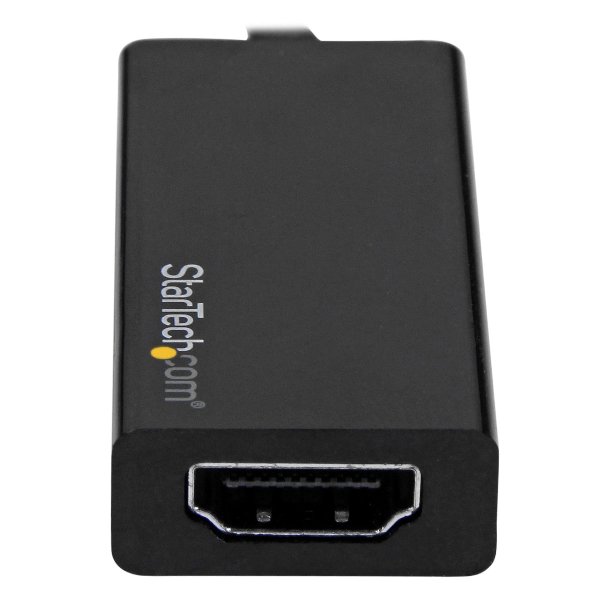 StarTech.com USB-C zu HDMI Adapter – 4K (3840 × 2160) @ 60 Hz, HDMI 2.0, 9,3 cm, Schwarz