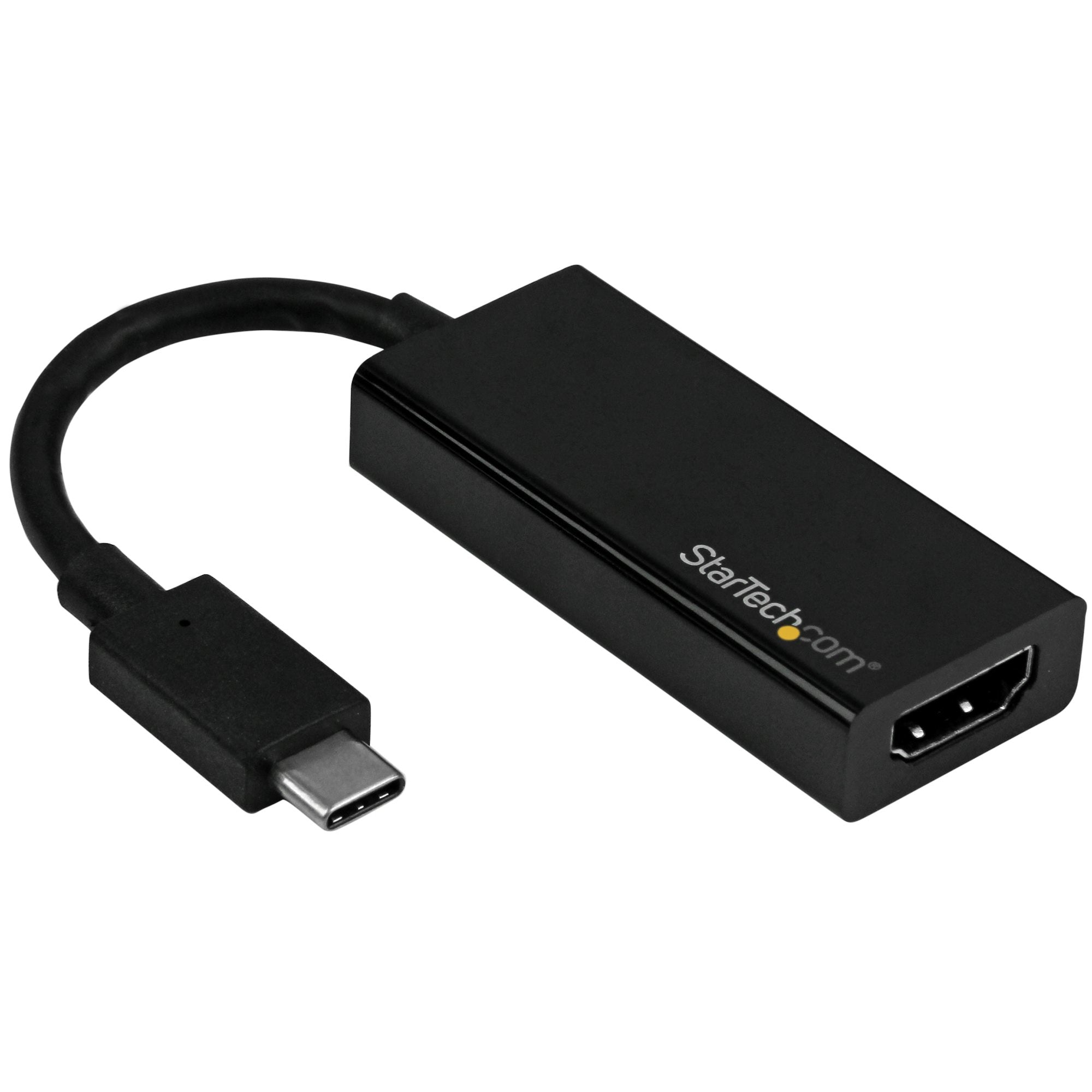 StarTech.com USB-C zu HDMI Adapter – 4K (3840 × 2160) @ 60 Hz, HDMI 2.0, 9,3 cm, Schwarz