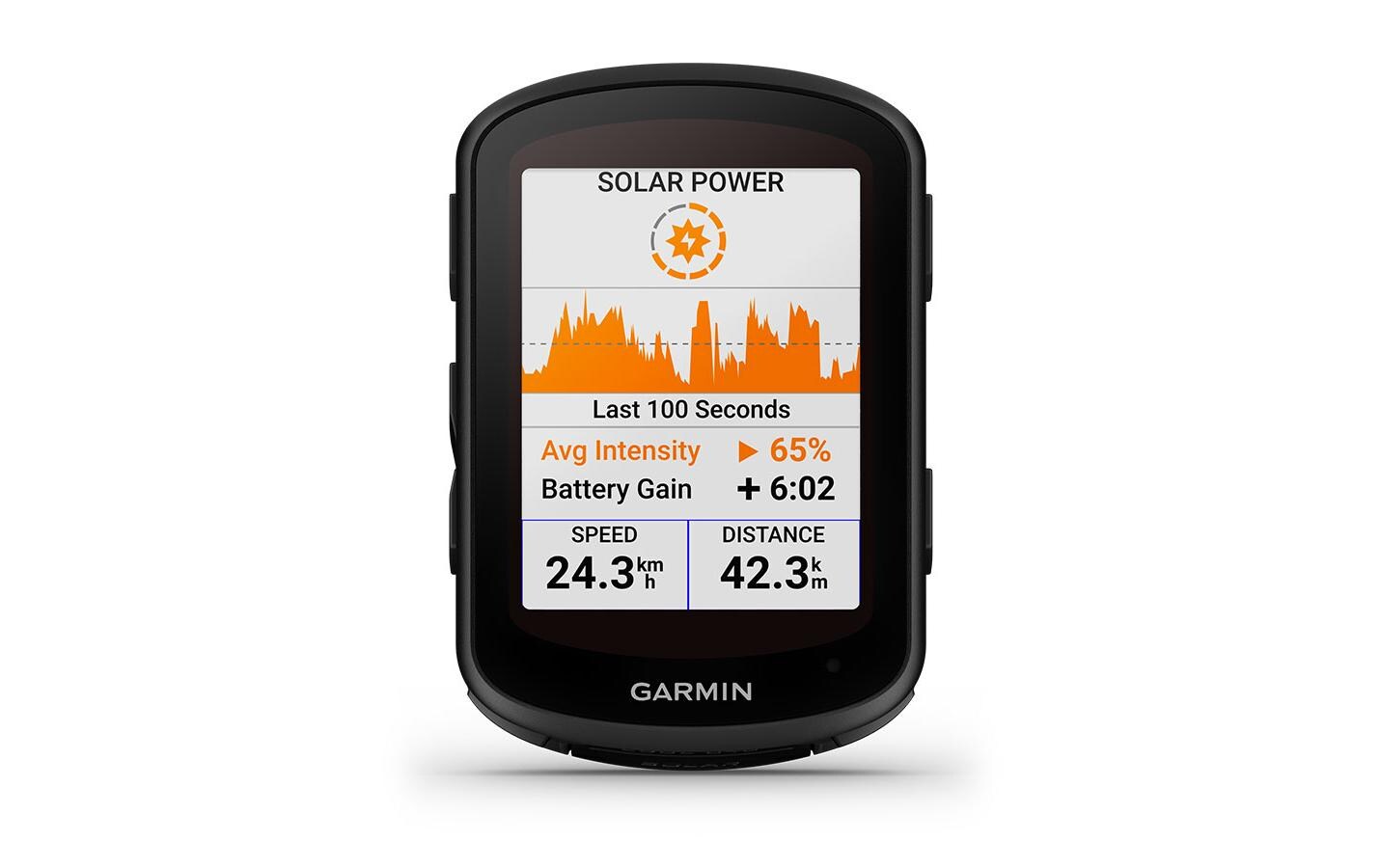 Garmin Edge 840 Solar – GPS-Fahrradcomputer, 2,6" Touchscreen, bis 32 h, 88,9 g, erweiterbar bis 32 GB
