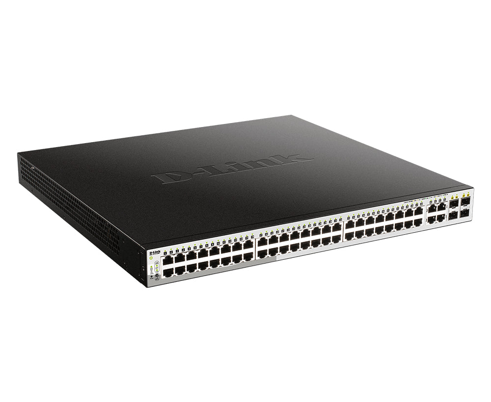 D-Link DGS-1210-52MP – Verwalteter L2 Switch – 48× 1G, 4× SFP, 19", 1U