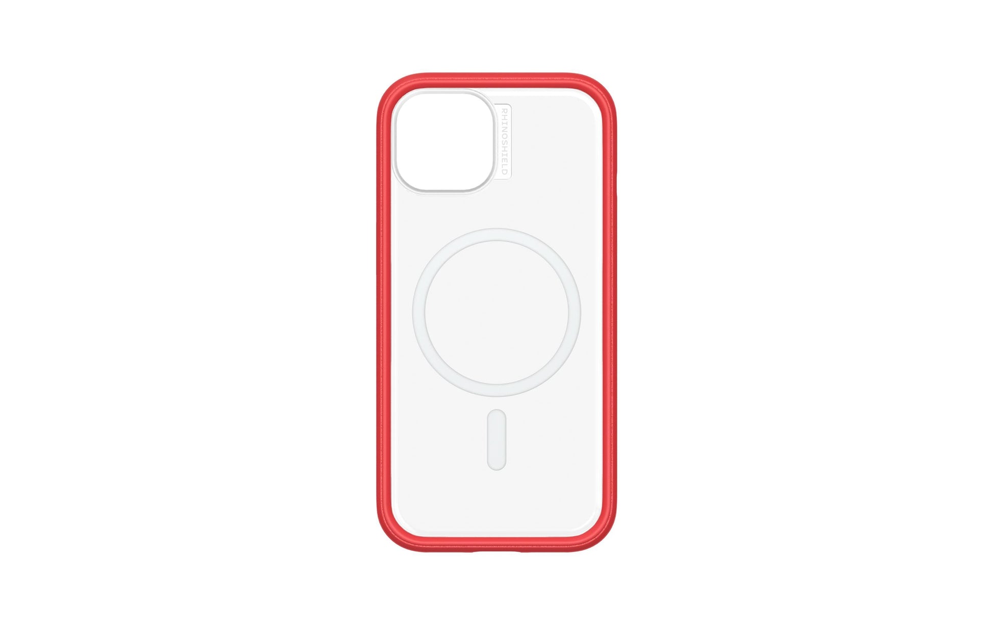 RhinoShield Backcover Mod NX – für Apple iPhone 15 – rot – Kunststoff, MagSafe-kompatibel
