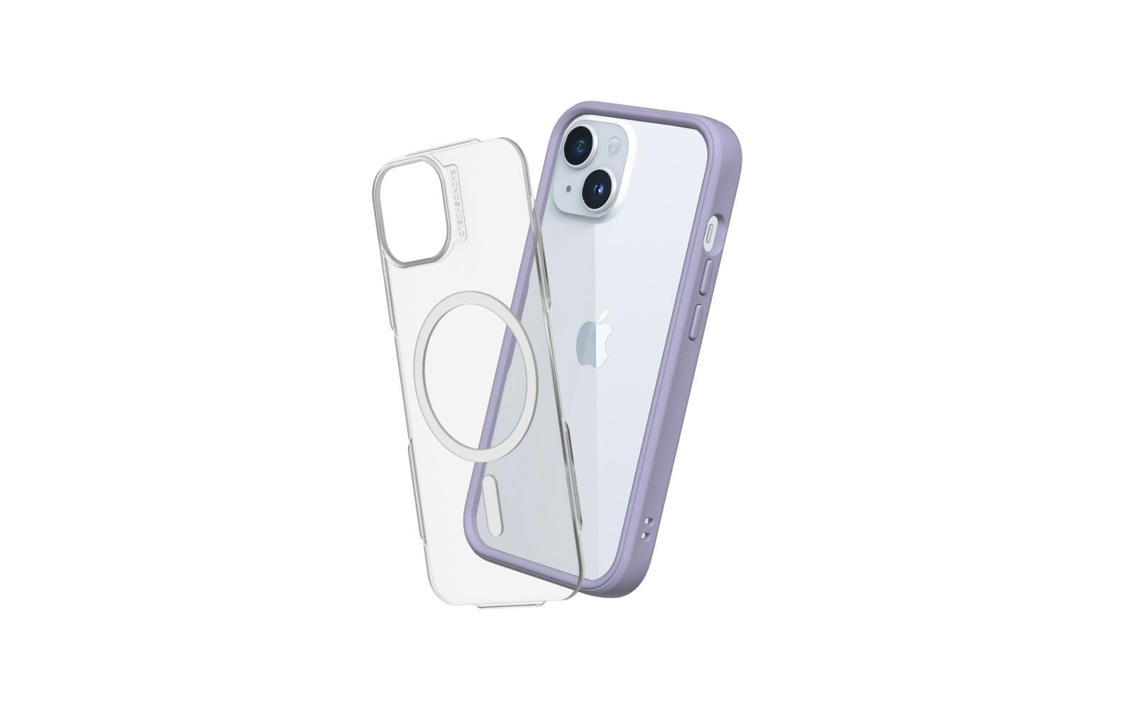 RhinoShield Backcover Mod NX – für Apple iPhone 15 Plus – Lavendel – MagSafe-kompatibel