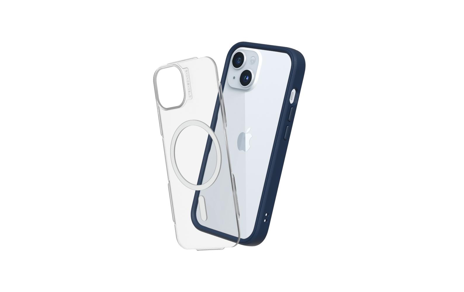RhinoShield Backcover – für Apple iPhone 15 Plus – marineblau – MagSafe-kompatibel