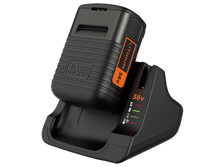Black & Decker BLACK+DECKER Batterie- & Ladegerät-Set 36 V 2 Ah Li-Ion (72 Wh) – für BLACK+DECKER 36V-System