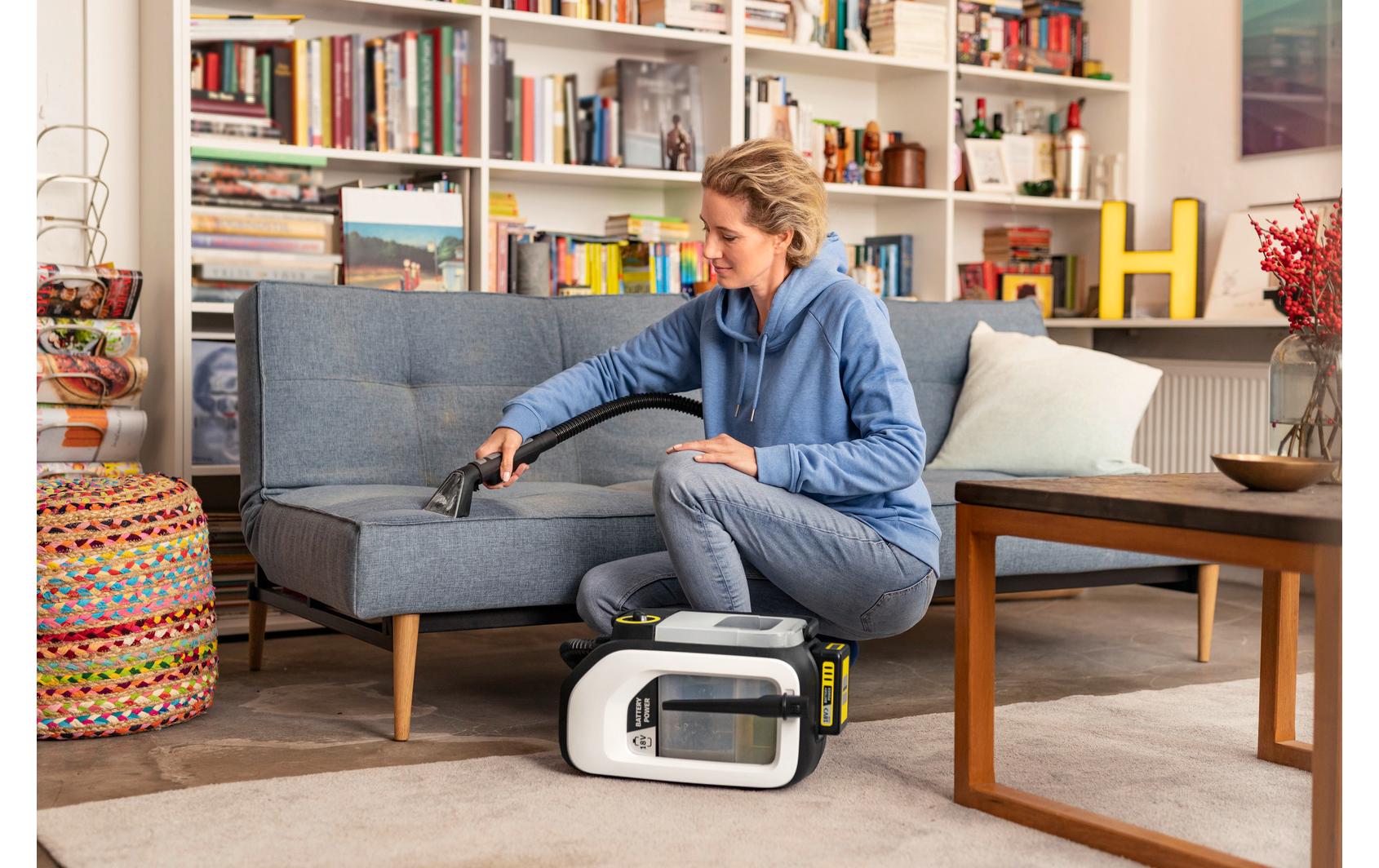 Kärcher Waschsauger SE 3-18 Compact – 184 W, 1,7 l Frischwassertank, Akkubetrieb, Schlauch 1,9 m