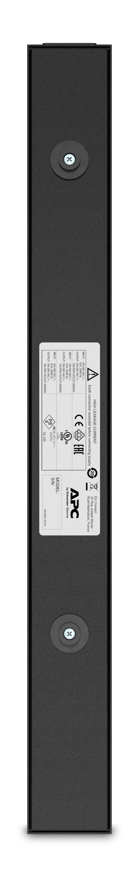 APC Rack PDU Basic halbe Bauhöhe 3,7 kVA/3680 W – 0U/2U – C13×14, Eingang IEC C20