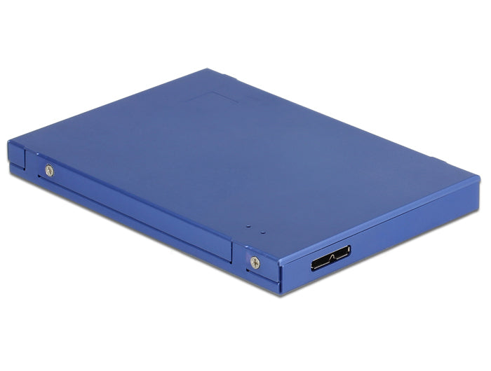 DeLOCK 62731 Gehäuse M.2 Key-B zu USB 3.2 Gen 1 – für mSATA und M.2 SATA, Blau