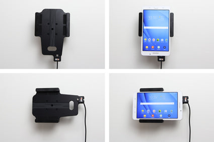 Brodit Fahrzeug-Dock für Samsung Galaxy Tab A 7" – Zigarettenanzünder (12/24 V), Schwarz