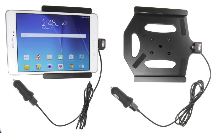 Brodit Fahrzeug-Dock für Samsung Galaxy Tab A 8,0" – 12 V (Zigarettenanzünder) – Schwarz