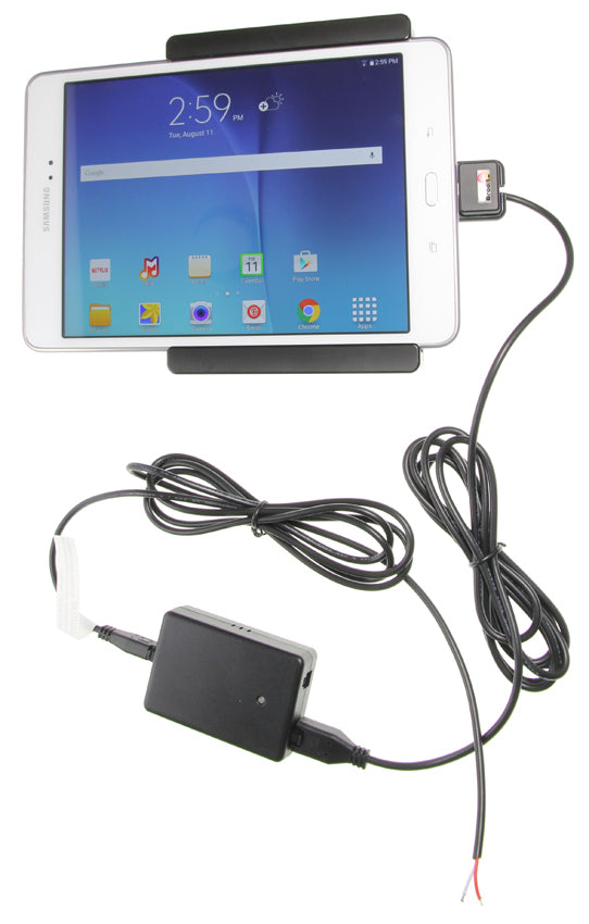 Brodit Fahrzeug-Dock für Samsung Galaxy Tab A 8,0" – aktiv, mit Molex-Adapter – schwarz