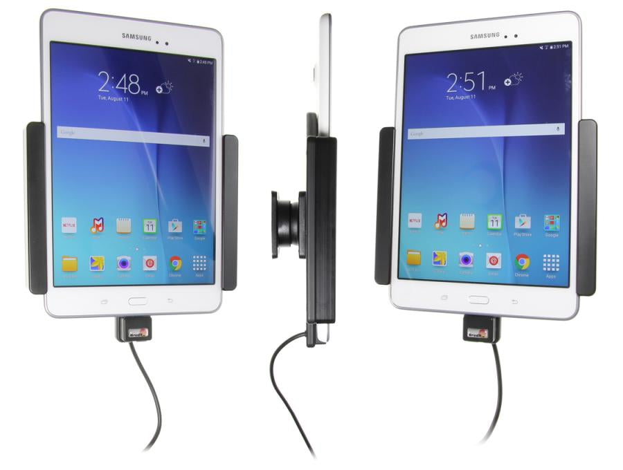 Brodit Fahrzeug-Dock für Samsung Galaxy Tab A 8,0" – aktiv, mit Molex-Adapter – schwarz