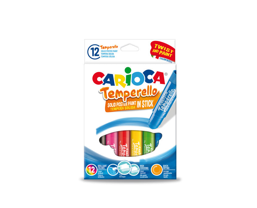 Carioca Temperello Fest – Gouache – Set – 12 Farben