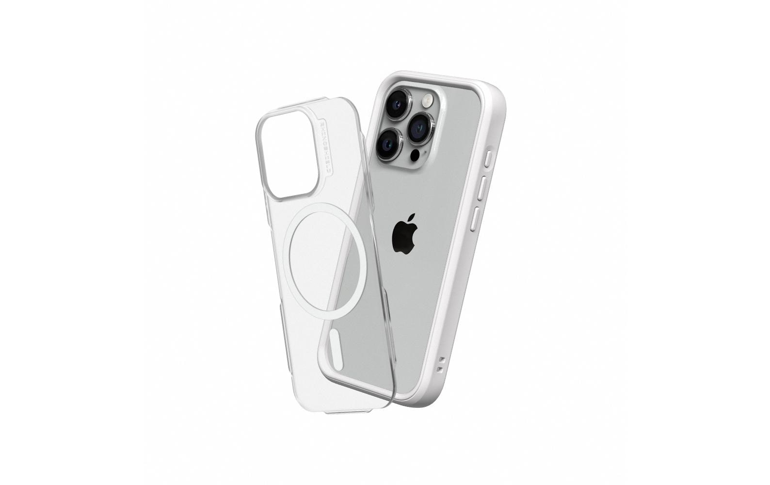 RhinoShield Backcover Mod NX – für Apple iPhone 15 Pro Max – weiss – MagSafe kompatibel, stossdämpfend