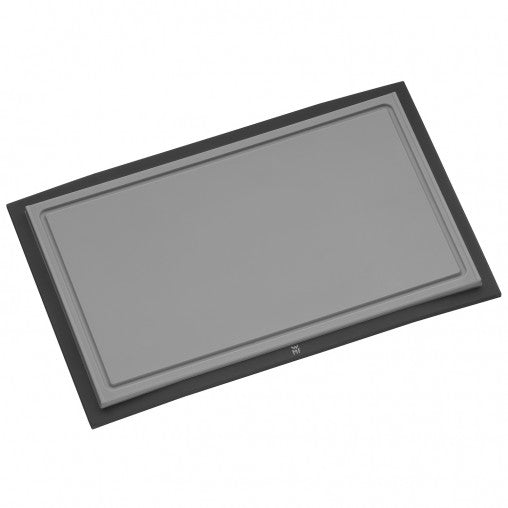 WMF Schneidebrett 32 × 20 cm, Kunststoff, mit Saftrille, schwarz