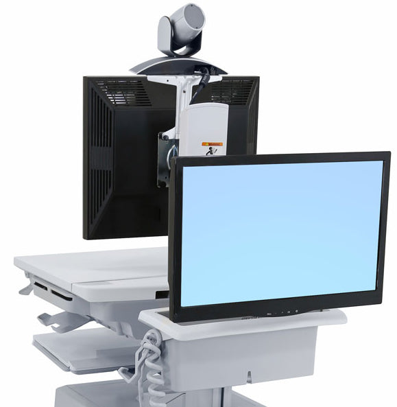 Ergotron StyleView SV44-57T1-C – Monitorwagen – für Monitore bis 24" – mit Tastaturablage, CH-Stecker