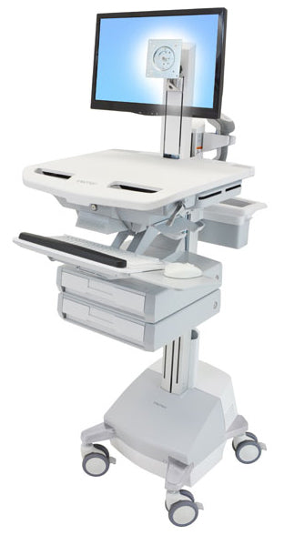 Ergotron StyleView SV44-1321-C – Computerwagen mit LCD-Pivot, 2 Schubladen, mit SLA-Akku, bis 24"