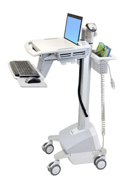 Ergotron StyleView SV42-6102-C – Laptop-Computerwagen mit LiFe-Akku, Grau/Weiss, Aluminium, CH-Stecker