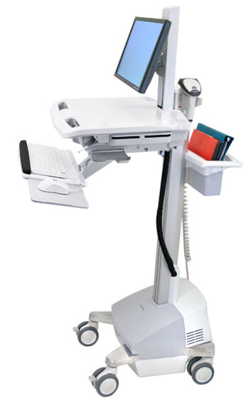 Ergotron StyleView SV42-6301-C – Computerwagen mit LCD-Pivot, mit SLA-Akku, bis 22,0", Grau/Weiss