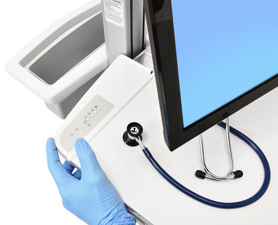 Ergotron StyleView SV42-6301-C – Computerwagen mit LCD-Pivot, mit SLA-Akku, bis 22,0", VESA 75×75/100×100
