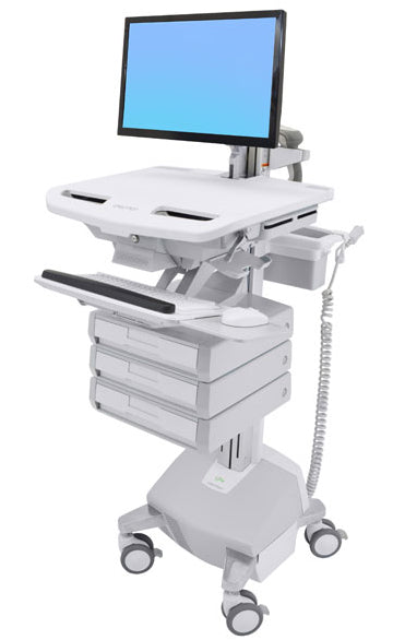 Ergotron SV44-1232-C – Multimedia-Wagen, 3 Fächer, Aluminium, VESA-Halterung