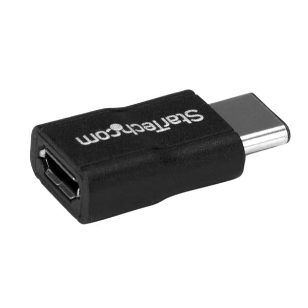 StarTech.com USB-C (Stecker) auf Micro-USB (Buchse) Adapter, USB 2.0