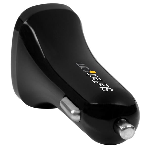 StarTech.com Auto-Ladegerät 24 W – USB-A×2 (2,4 A) – Zigarettenanzünder – für Smartphones & Tablets – Schwarz