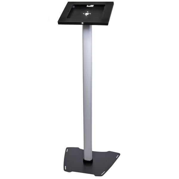 StarTech.com Tablet-Bodenständer – für Tablets bis 9,7", abschliessbar, 1,5 kg Traglast – Schwarz/Silber