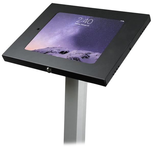 StarTech.com Tablet-Bodenständer – für Tablets bis 9,7", abschliessbar, 1,5 kg Traglast – Schwarz/Silber
