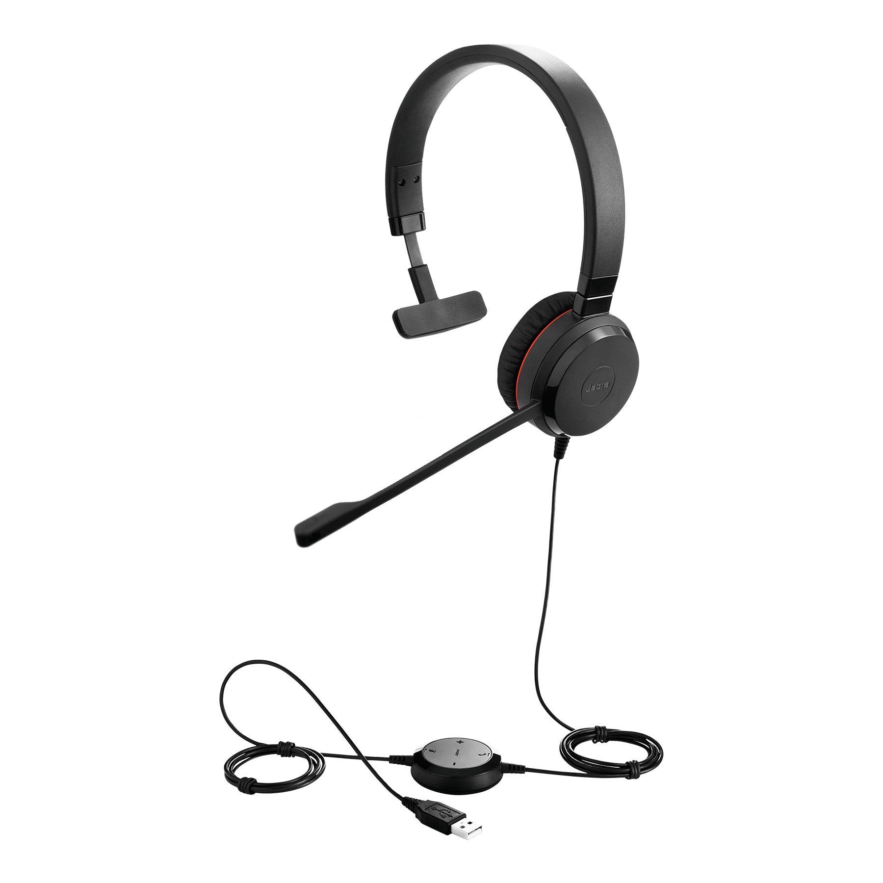 Jabra Evolve 30 II UC – Mono Headset – USB‑A, Noise-cancelling Mikrofon – für Softphone