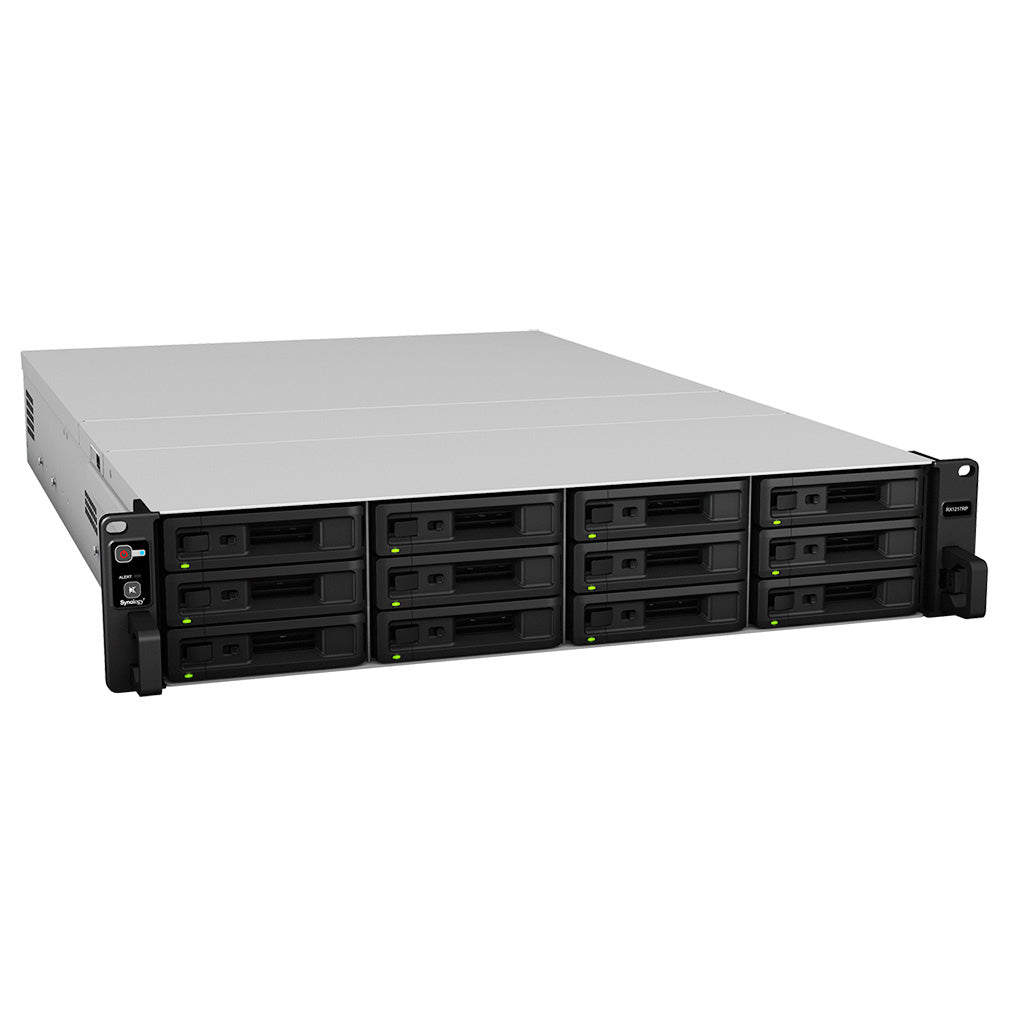 Synology RX1217 – 12-Bay Rack 2U NAS – für 2,5"/3,5" HDD/SSD, SATA