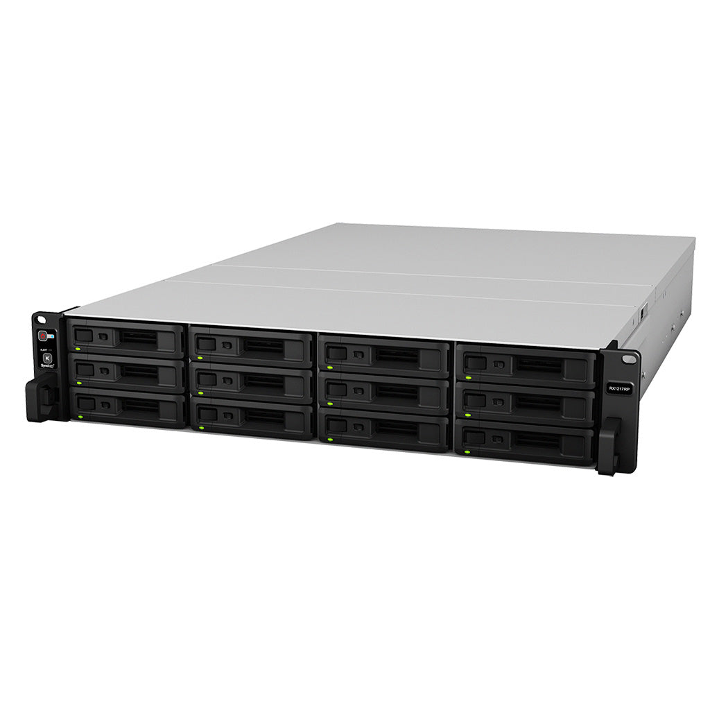 Synology RX1217 – 12-Bay Rack 2U NAS – für 2,5"/3,5" HDD/SSD, SATA