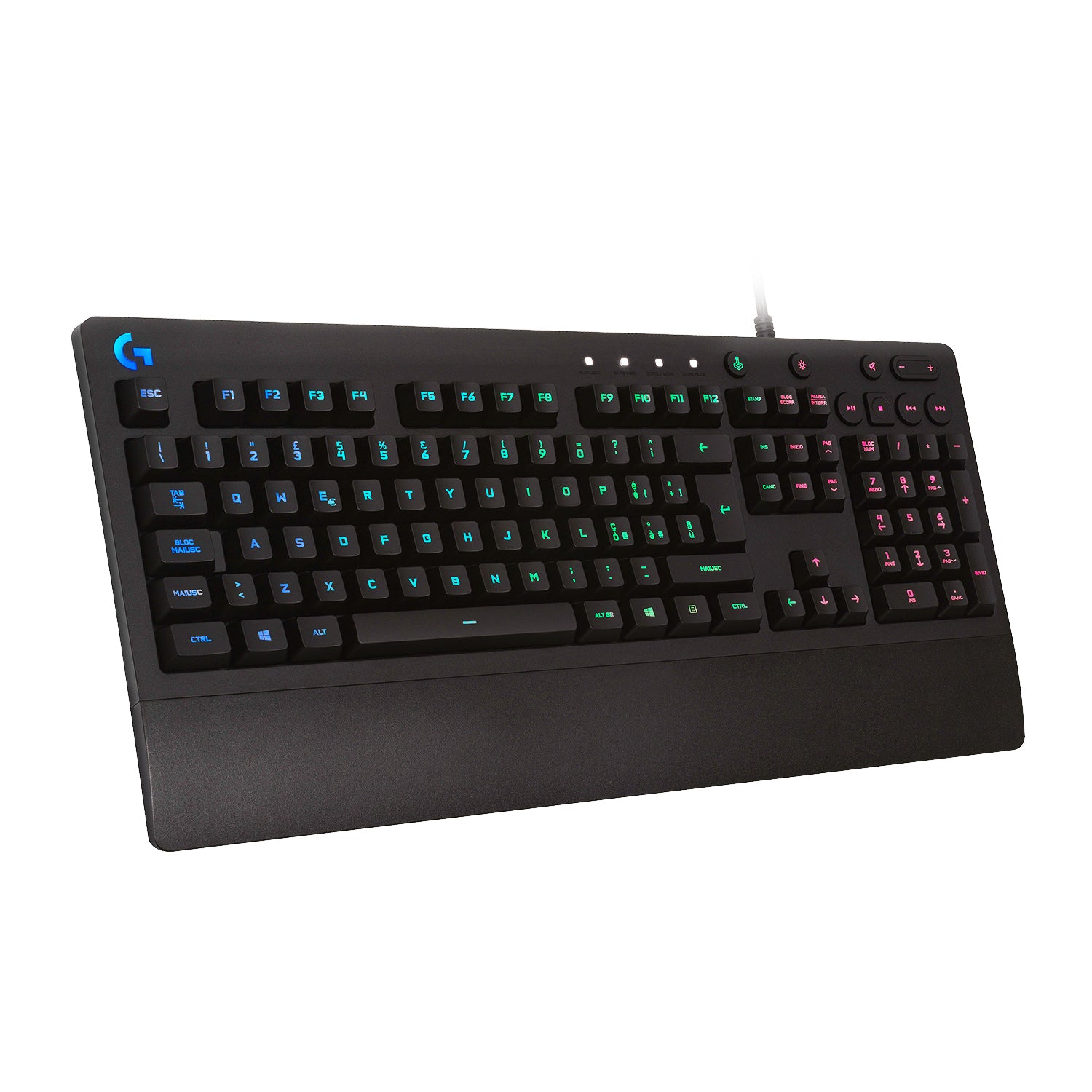Logitech G G213 Prodigy – Gaming-Tastatur – kabelgebunden, USB – QWERTY (US-INT) – RGB – Schwarz
